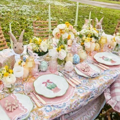 Mrs. Alice Crockery Sets|Scalloped Easter Starter Plates (Set Of 4)