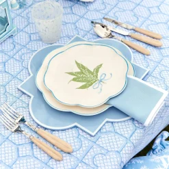 Mrs. Alice Crockery Sets|Scalloped Lily Of The Valley Dinner Plate (Set Of 4)