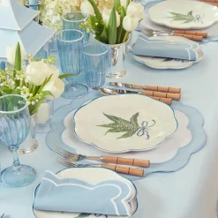 Mrs. Alice Starter Plates|Scalloped Lily Of The Valley Starter Plate