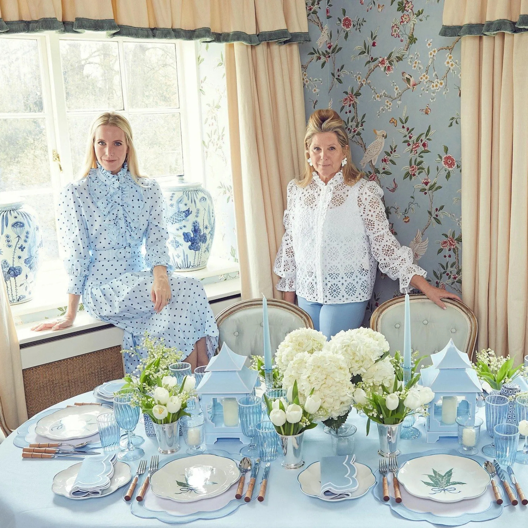 Mrs. Alice Dinner Plates|Scalloped Lily Of The Valley Dinner Plate (Set Of 4)