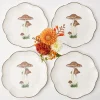 Mrs. Alice Crockery Sets|Scalloped Mushroom Dinner Plate (Set Of 4)