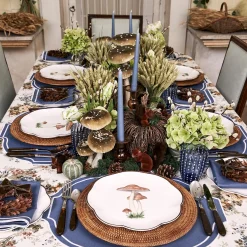 Mrs. Alice Dinner Plates|Scalloped Mushroom Dinner Plate