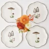 Mrs. Alice Crockery Sets|Scalloped Mushroom Starter Plates (Set Of 4)
