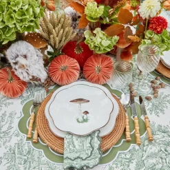 Mrs. Alice Starter Plates|Scalloped Mushroom Starter Plate (Brown)