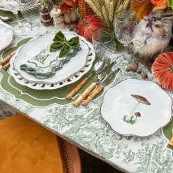 Mrs. Alice Starter Plates|Scalloped Mushroom Starter Plate (Brown)