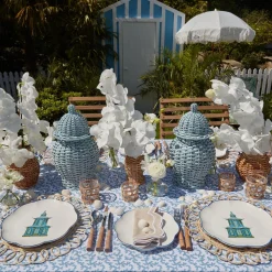 Mrs. Alice Crockery Sets|Scalloped Pagoda Dinner Plate (Set Of 4)