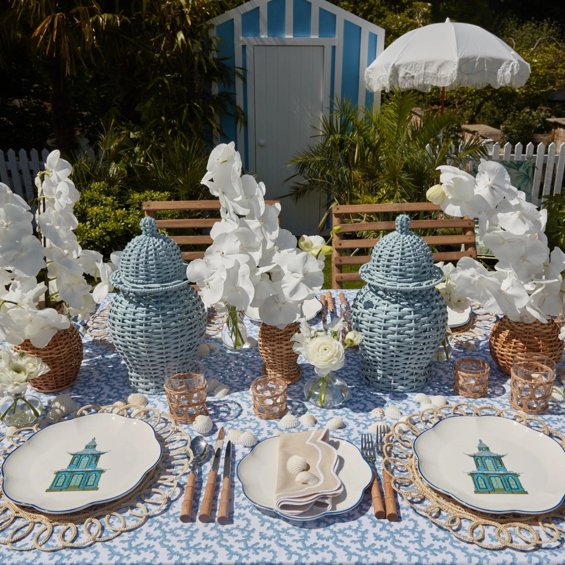 Mrs. Alice Crockery Sets|Scalloped Pagoda Dinner Plate (Set Of 4)