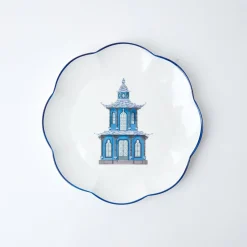 Mrs. Alice Dinner Plates|Scalloped Pagoda Dinner Plate (Set Of 4)