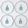 Mrs. Alice Crockery Sets|Scalloped Pagoda Starter Plate (Set Of 4)