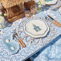 Mrs. Alice Starter Plates|Scalloped Pagoda Starter Plate (Set Of 4)