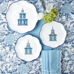 Mrs. Alice Starter Plates|Scalloped Pagoda Starter Plate (Set Of 4)