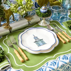 Mrs. Alice Starter Plates|Scalloped Pagoda Starter Plate (Set Of 4)