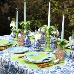 Mrs. Alice Napkins|Serena Apple Green Scalloped Napkins (Set Of 4)