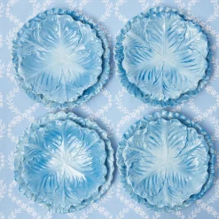 Mrs. Alice Dinner Plates|Serena Cabbage Dinner & Starter Plates (Set Of 8)