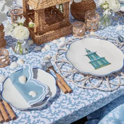 Mrs. Alice Napkins|Serena Cornflower Blue Napkins (Set Of 4)