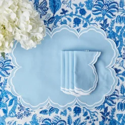 Mrs. Alice Napkins|Serena Cornflower Blue Napkins (Set Of 4)