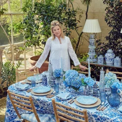 Mrs. Alice Napkins|Serena Cornflower Blue Napkins (Set Of 4)