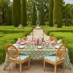 Mrs. Alice Crockery Sets|Serena Green Cabbage Dinner & Starter Plates (Set Of 8)