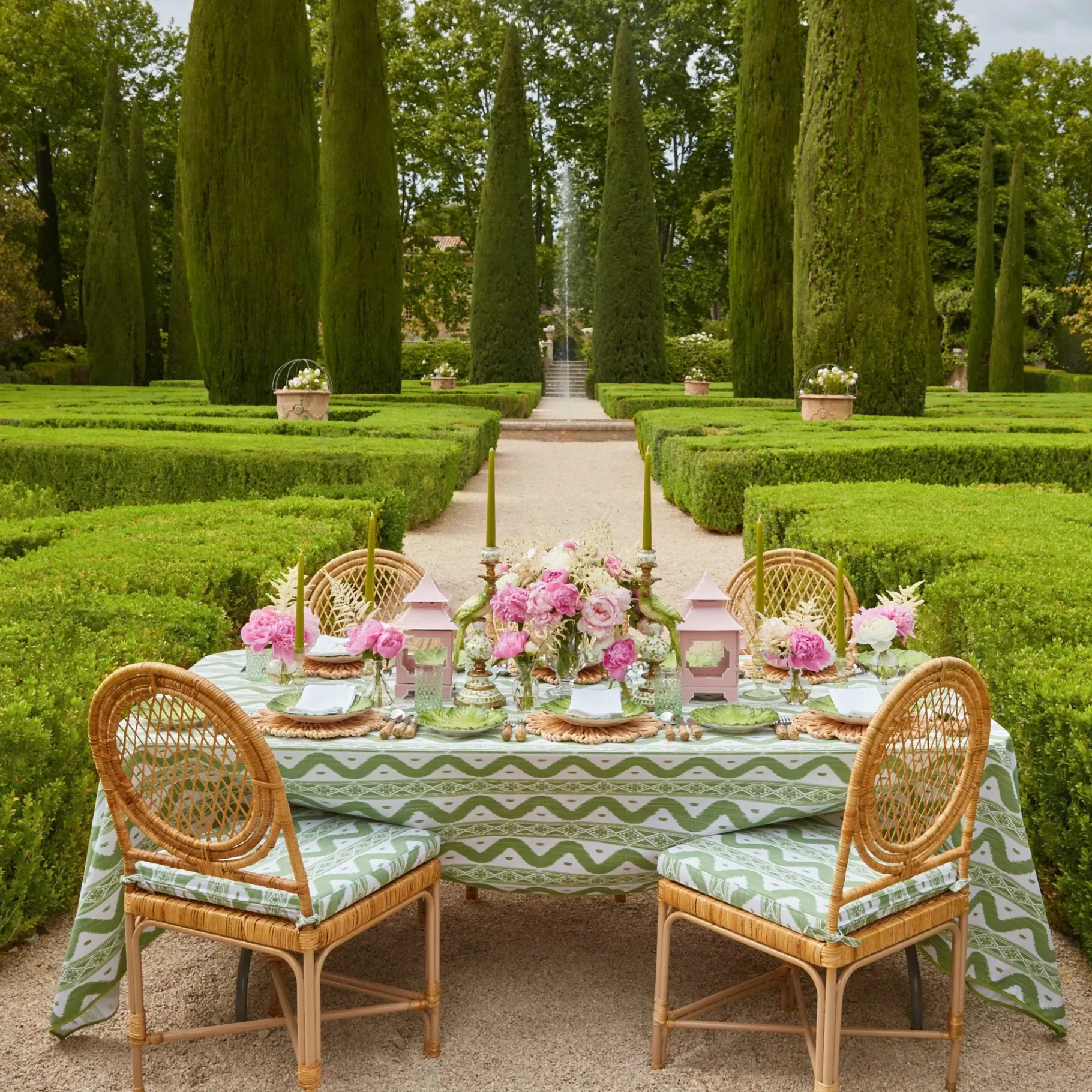 Mrs. Alice Crockery Sets|Serena Green Cabbage Dinner & Starter Plates (Set Of 8)