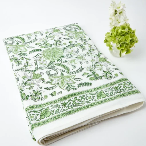 Mrs. Alice Tablecloths|Serena Green Tablecloth