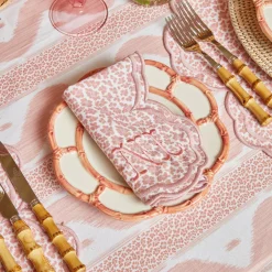 Mrs. Alice Napkins|Serena Pink Leopard Napkins (Set Of 4)