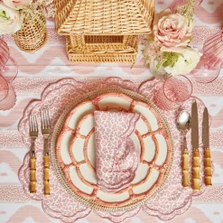 Mrs. Alice Napkins|Serena Pink Leopard Napkins (Set Of 4)