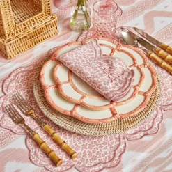 Mrs. Alice Napkins|Serena Pink Leopard Napkins (Set Of 4)