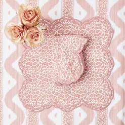 Mrs. Alice Napkins|Serena Pink Leopard Napkins (Set Of 4)