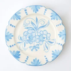 Mrs. Alice Dinner Plates|Seville Blue Gardenia Dinner Plate