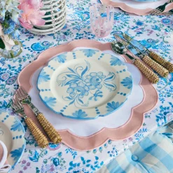 Mrs. Alice Dinner Plates|Seville Blue Gardenia Dinner Plate