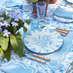 Mrs. Alice Seville Crockery|Seville Blue Gardenia Dinner Plate