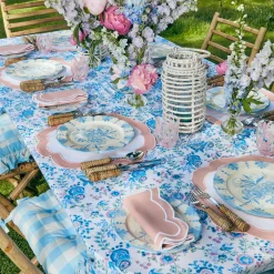 Mrs. Alice Seville Crockery|Seville Blue Gardenia Dinner Plate