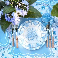 Mrs. Alice Seville Crockery|Seville Blue Gardenia Starter Plate
