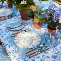 Mrs. Alice Seville Crockery|Seville Blue Gardenia Starter Plate