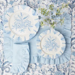 Mrs. Alice Seville Crockery|Seville Blue Gardenia Starter Plate