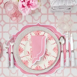 Mrs. Alice Dinner Plates|Seville Pink Gardenia Dinner Plate (Set Of 4)