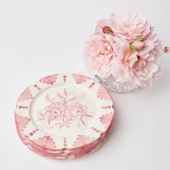 Mrs. Alice Dinner Plates|Seville Pink Gardenia Dinner Plate