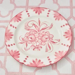 Mrs. Alice Seville Crockery|Seville Pink Gardenia Starter Plate
