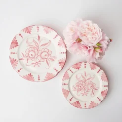 Mrs. Alice Seville Crockery|Seville Pink Gardenia Starter Plate