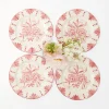 Mrs. Alice Seville Crockery|Seville Pink Gardenia Starter Plate (Set Of 4)