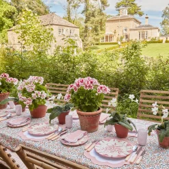 Mrs. Alice Starter Plates|Seville Pink Gardenia Starter Plate (Set Of 4)