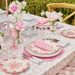 Mrs. Alice Starter Plates|Seville Pink Gardenia Starter Plate (Set Of 4)