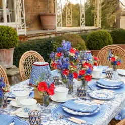 Mrs. Alice Vases|Small Blue Fluted Vase (Set Of 3)