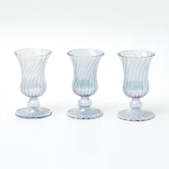 Mrs. Alice Vases|Small Blue Fluted Vase (Set Of 3)
