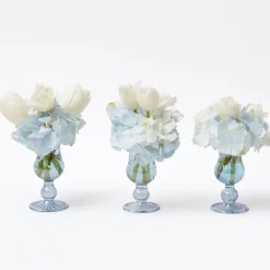 Mrs. Alice Vases|Small Blue Fluted Vase (Set Of 3)