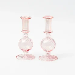 Mrs. Alice Candle Holders|Small Camille Peony Candle Holder (Pair)
