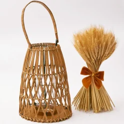 Mrs. Alice Candle Holders|Small Rattan Lantern
