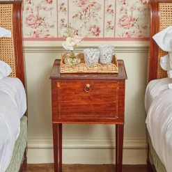 Mrs. Alice Rattan Tableware|Small Scalloped Rattan Tray