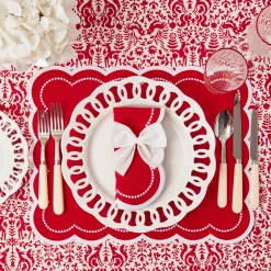 Mrs. Alice Napkin Rings, Bows & Wreaths|Snow White Velvet Napkin Bows (Set Of 4)