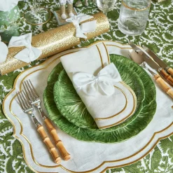 Mrs. Alice Napkin Rings, Bows & Wreaths|Snow White Velvet Napkin Bows (Set Of 4)